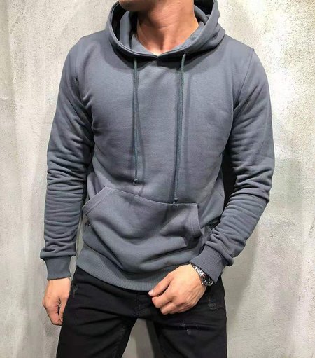 

Hooded Casual Long Sleeve Sweatshirt, Deep gray, Hoodies