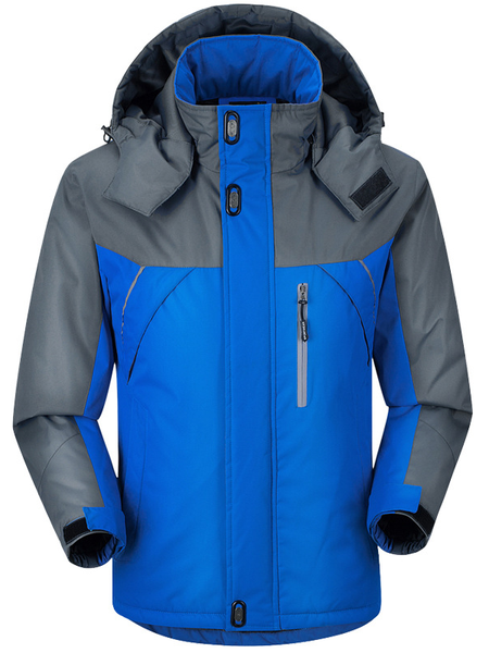 

Cotton Blends Outdoor Trench coat, Blue, Outerwear