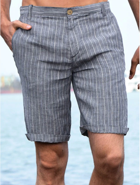 

Cotton Casual Pants, As picture, Men's shorts