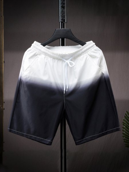 

Cotton Blends Pants, Black white, Men's shorts