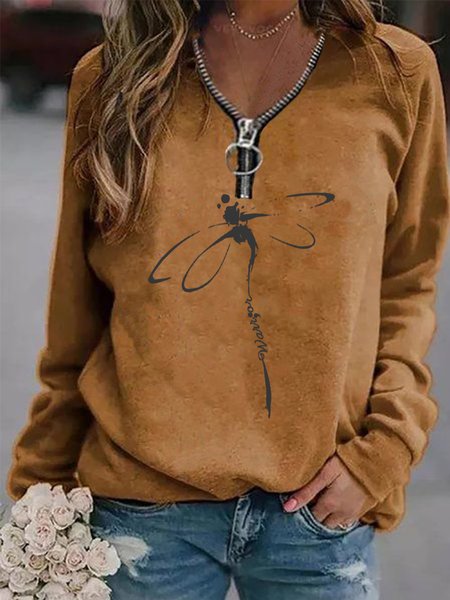 

Dragonfly Crew Neck Sweatshirt, Khaki, Hoodies & Sweatshirts