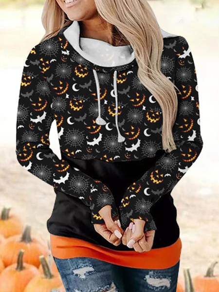

Casual Household Daily Halloween limit Cotton Blends Vintage Sweatshirt, Black, Sweatshirts & Hoodies