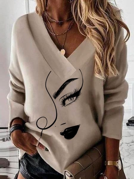 

Simple Polyester Cotton Sweatshirt, Khaki, Hoodies & Sweatshirts