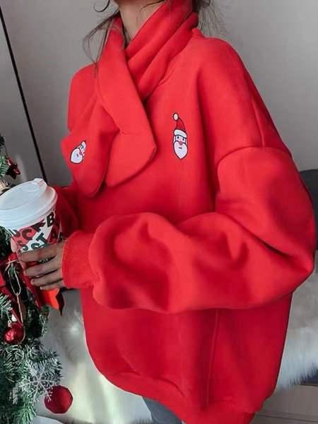 

Casual Loosen Letter Sweatshirt, Red, Hoodies and Sweatshirts