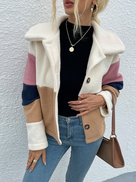 

Cotton Casual Loosen Outerwear, White, Outerwear
