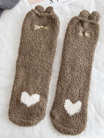 Geometric Socks, Army green, Socks