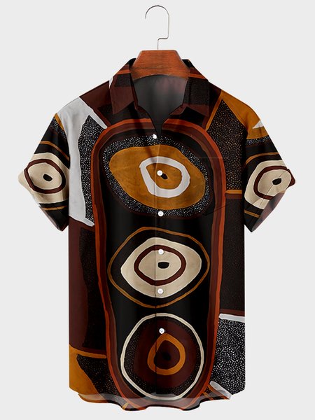 

Casual Shirt Collar Shirts, Brown, Men's Floral shirt