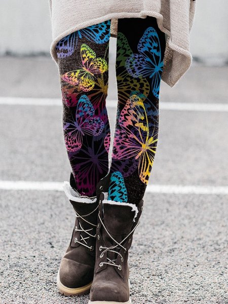 Pants, Black, Leggings