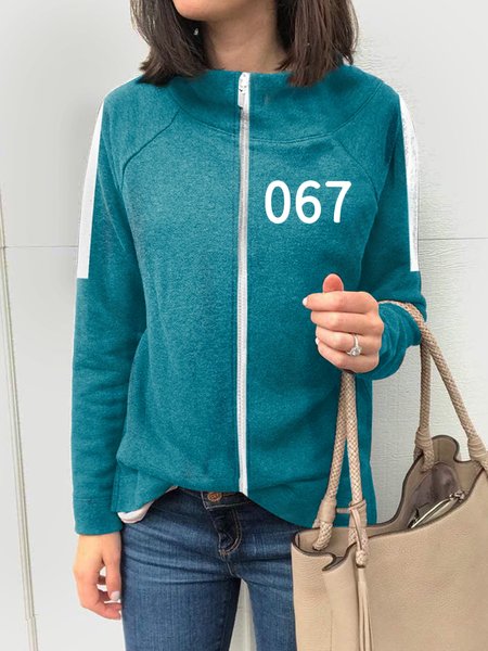 

Casual Color Block Sweatshirt, Green, Hoodies & Sweatshirts