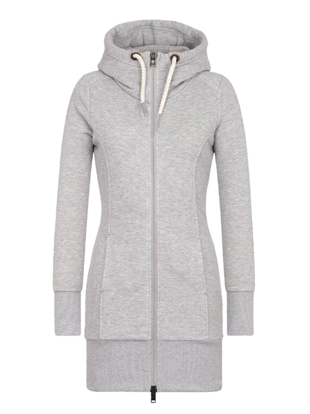 

Plain Cotton Cardigan, Gray, Cardigans