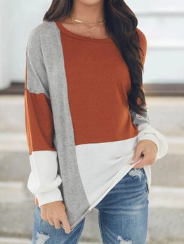 

Casual Loosen Shirts & Tops, Multicolor, T-Shirts