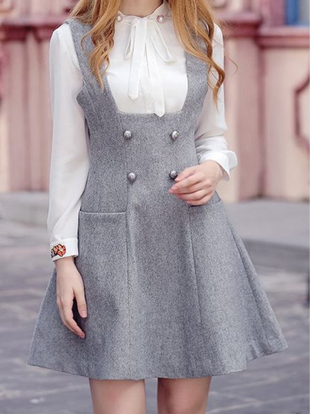 

Vacation Dresses, Gray, Mini Dresses
