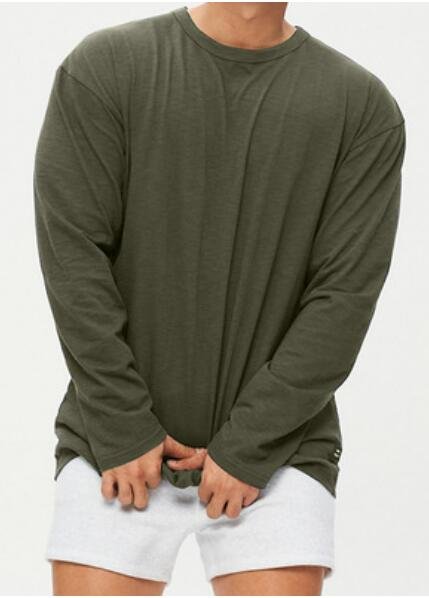 

Long Sleeve Casual Shirts & Tops, Army green, T-shirts