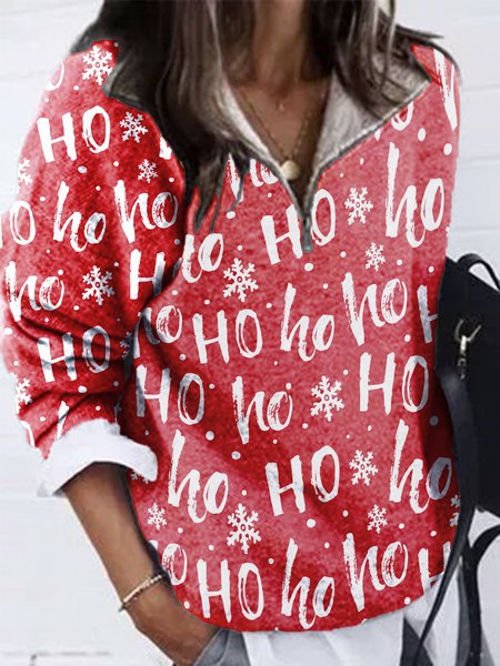 

Christmas Loosen Current Affairs Sweatshirt, Red, Hoodies & Sweatshirts