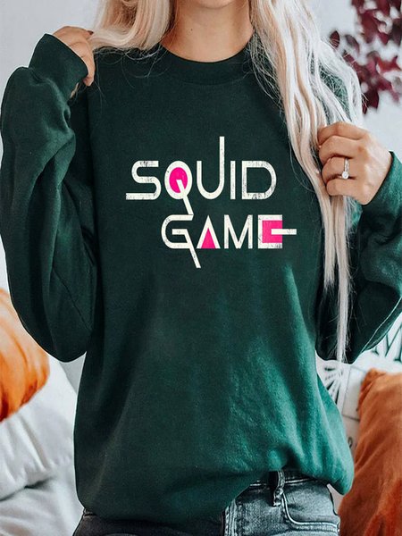 

Off Shoulder Simple Sweatshirt, Darkgreen, Hoodies & Sweatshirts