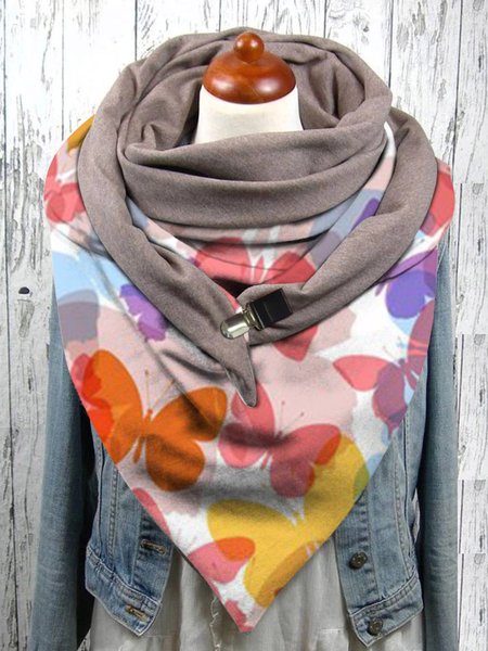 

Geometric Butterfly Printed Multicolor Scarves & Shawls, Scarves & Gloves