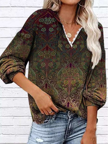 

Casual Long Sleeve Printed Sweatshirt, Multicolor, Hoodies & Sweatshirts