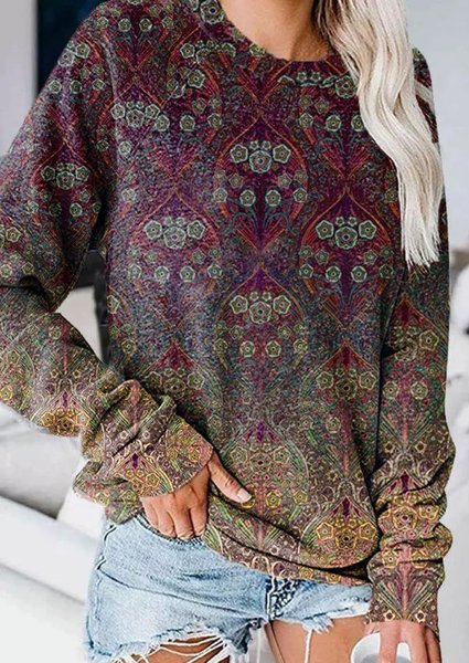 

Casual Tribal Shirts & Tops, Multicolor, Tops