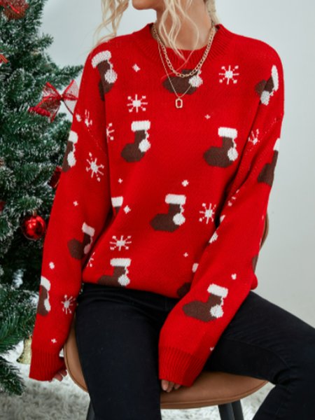 

Regular Fit Sweater, Red, Pullovers