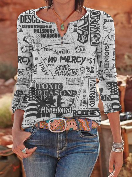 

Casual Shirts & Tops, Gray, T-Shirts
