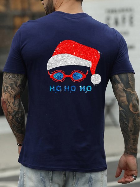 

Swimming Man H2O H2O H2O Men's T-shirt, Deep blue, T-shirts