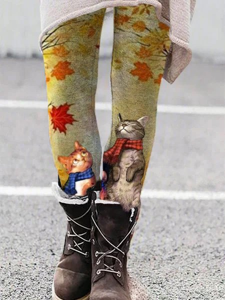 

Cotton Skinny Pants, As picture, Leggings