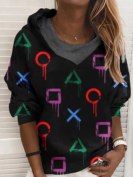 

Regular Fit Casual Hooded Sweatshirt, Black, Hoodies & Sweatshirts