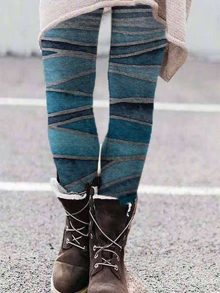 

Cotton Casual Pants, Blue, Leggings