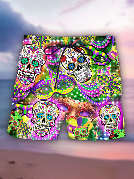 

Printed Pants, Multicolor, Men's shorts