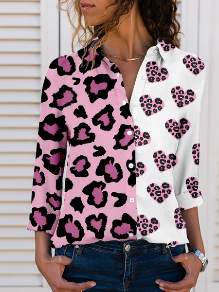 

Loosen Cotton Blends Shirts & Tops, Purple, Blouses & Shirts