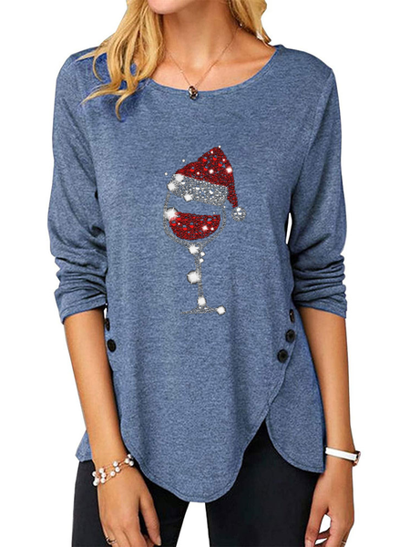 

Casuale Top, Blu, Blouses & Shirts