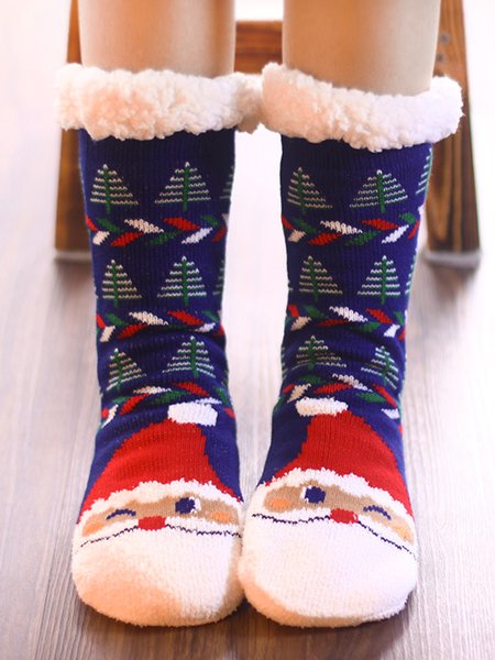 

Christmas Snowman Elk Santa Claus Warm Socks, Santas, Socks