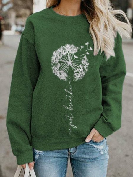 

Dandelion Regular Fit Sweatshirt, Green, Hoodies & Sweatshirts