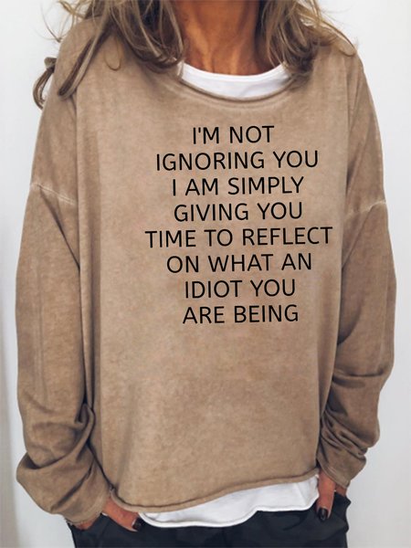 

i am not ignoring you Sweatshirt, Khaki, Hoodies&Sweatshirts