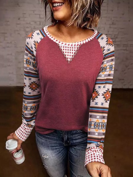 

Casual West Styles/Cows Printed Shirts & Tops, As picture, Tops