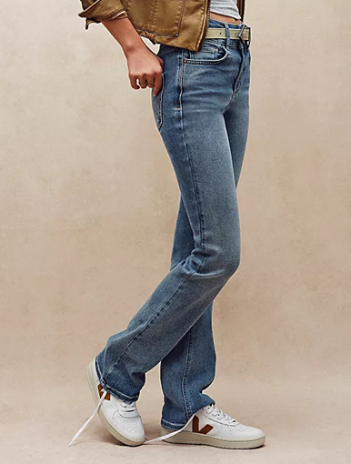 

Skinny Solid Simple Pants, Denim blue, Pants