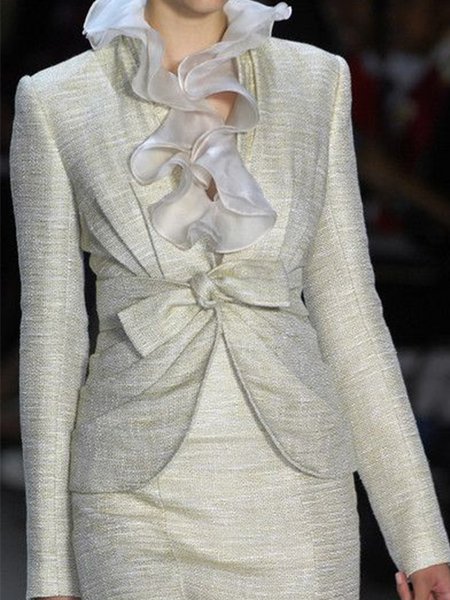 

Long Sleeve Solid Lady Outerwear, As picture, Jackets