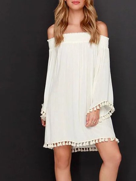 

Casual Shift Mini Dress, As picture, Mini Dresses
