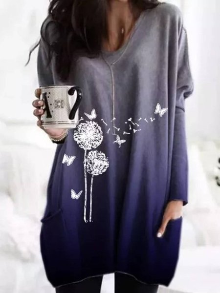 

Casual Ombre Shirts & Tops, Multicolor, Tops