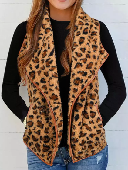 

Loosen Leopard Outerwear, Brown, Outerwear