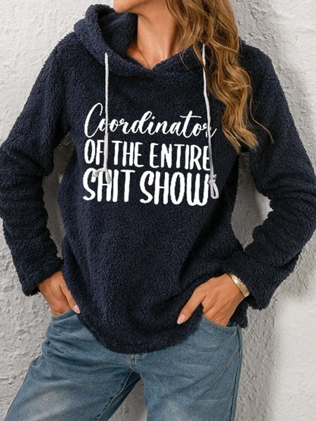 

Letter Loosen Sweatshirt, Navy blue, Hoodies & Sweatshirts