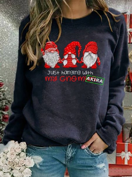 

Crew Neck Christmas Snowman Regular Fit Sweatshirt, Navyblue, Hoodies & Sweatshirts