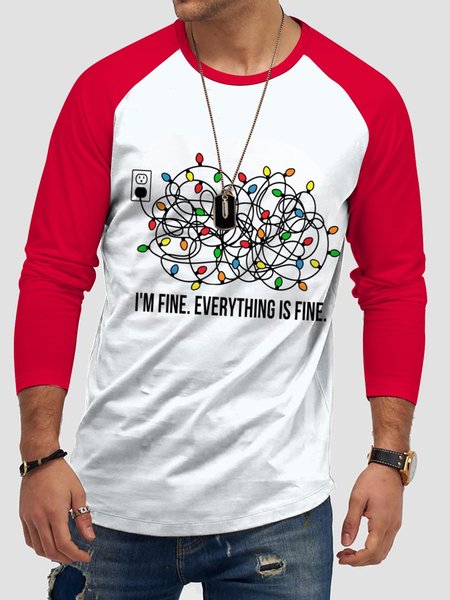 

Christmas Graphic Long Sleeve Loose Tee, As picture, T-shirt