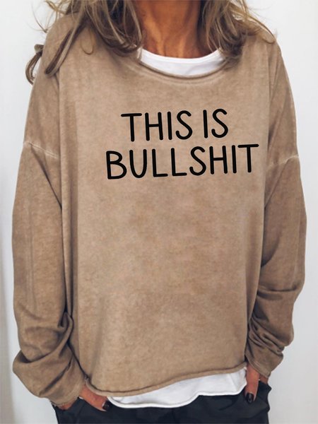 

This Is Bullshit Sweatshirt, Khaki, Hoodies&Sweatshirts
