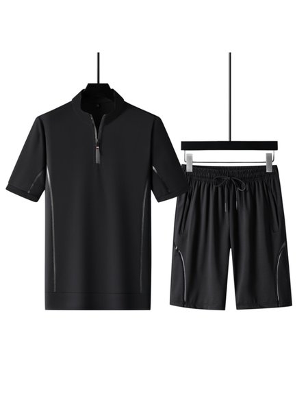 

Casual Two Piece Sets, Black, Men's sets