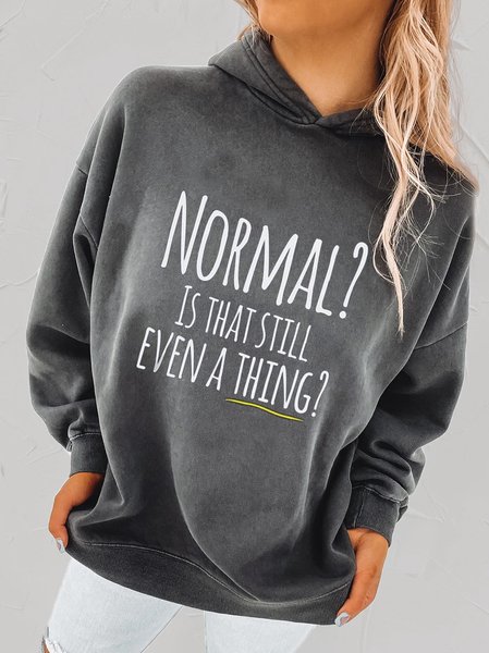 

Casual Loosen Off Shoulder Letter Sweatshirt, Deep gray, Hoodies & Sweatshirts
