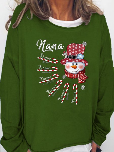

Merry Christmas Loosen Casual Letter Sweatshirt, Green, Hoodies&Sweatshirts