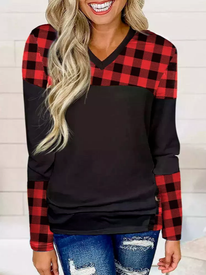 

Casual Sweatshirt, Black-red, Hoodies & Sweatshirts