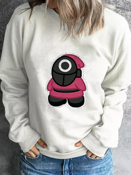 

Casual Animal Sweatshirt, White, Hoodies & Sweatshirts