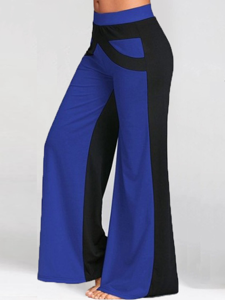 

Casuale a Righe Pantaloni, Blu, Pants